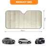 Universal Folding Foil Sun Shade, Reflective Folding Foil Metallics Cars
