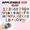 130 Stück Buchstaben und Zahlen Schaumstoff-Aufkleber, Bunte Selbstklebende Moosgummi Sticker,