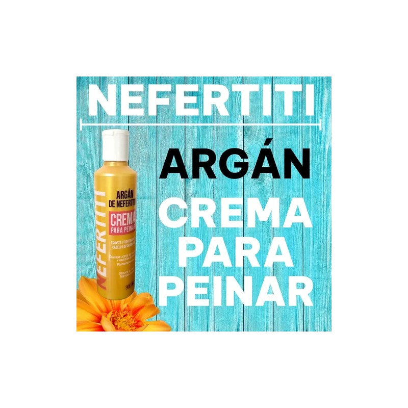 Nefertiti Argán Crema Para Peinar 300ml - 1 Pieza