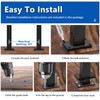 Zylorix 42" T304 Stainless Steel Cable Railing Post Black(Post 41"x2"x2"),