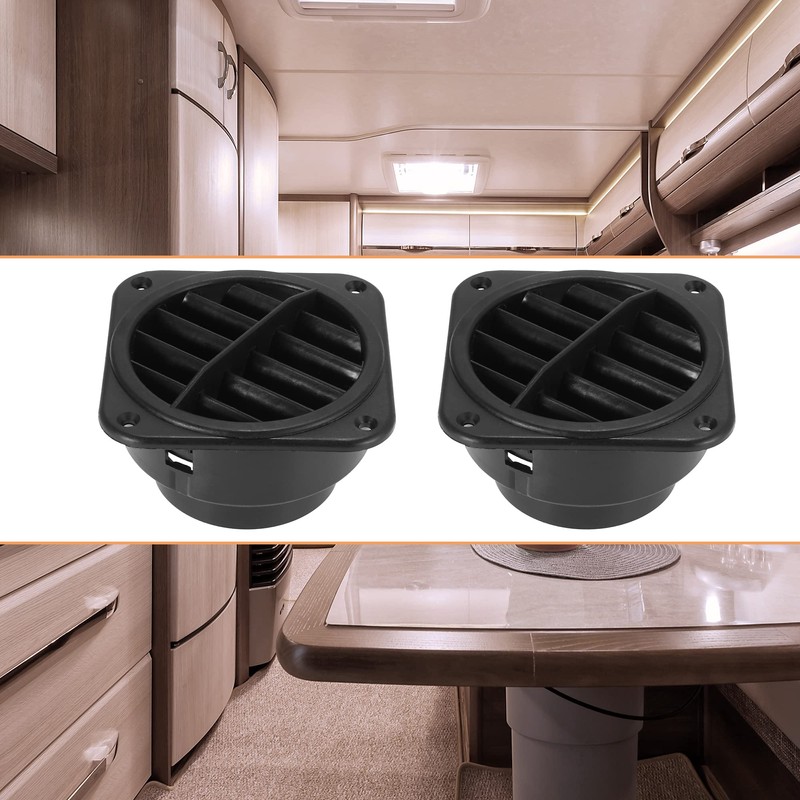 X AUTOHAUX 2pcs Warm Air Vent Outlet 75mm Auto Car
