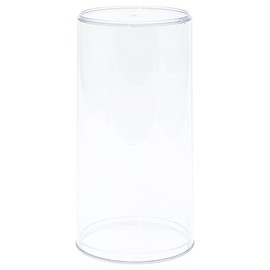 Pioneer Plastics 280C Round Plastic Display Cases for Dolls, Bears, Action Figures, 4" W x 8" H