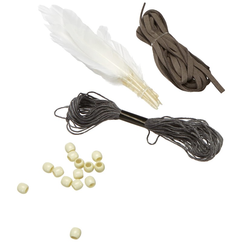 Rayher 66045000 Dream Catcher Craft Set, Metal Rings, Beads, Yarn