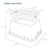 Orbit 53214 20" Jumbo Rectangular Valve Box with Lid, 12"