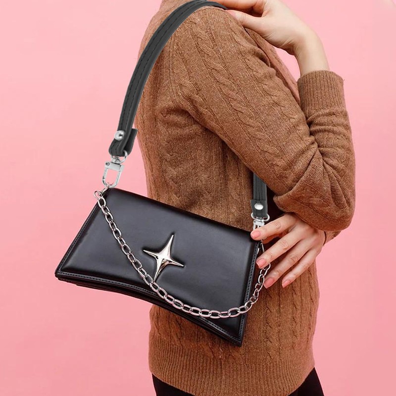 PATIKIL Leather Purse Handle Strap, 2 Pcs 26 Inch to