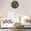 SPUNKER Clocks for Living Room,Colourful Herbs Spices 10 Inch Wall