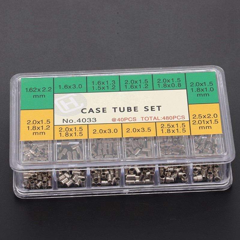 12 Sizes of Watch Case Tube Metal Repairing Tool for