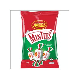 Allens Bulk Allens Minties 150g ($4.99 each x 12 units)