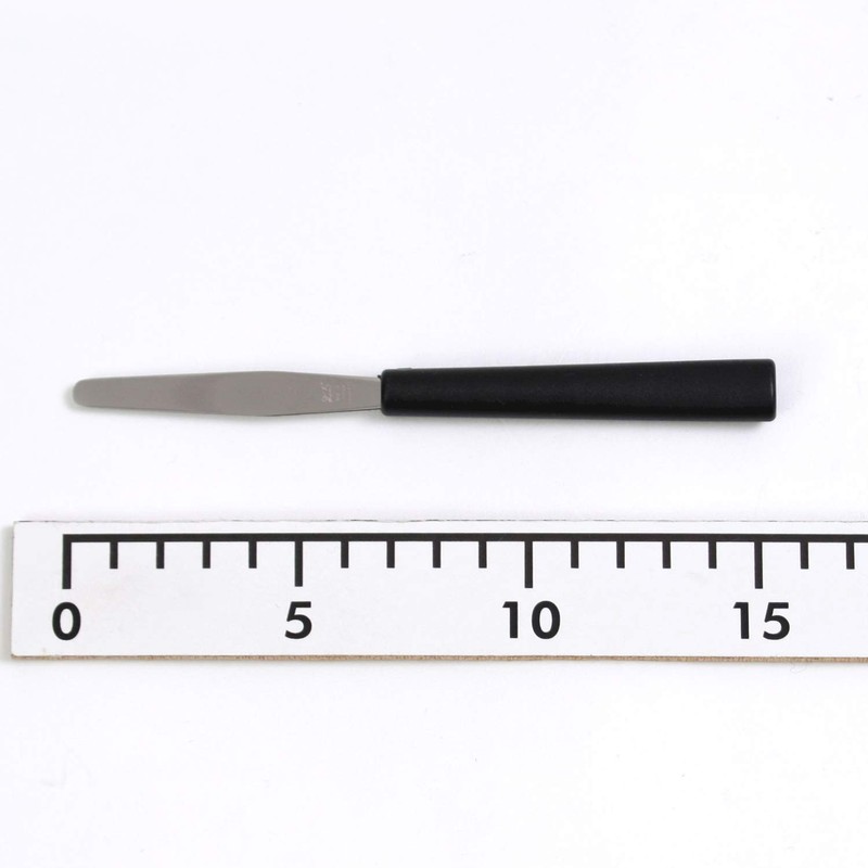 Shimizu Cutlery Mini Spatula, 2.4 inches (60 mm), No.4, Black