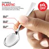 Silver Mini Spoons (80 Count) - 4 Inch Disposable Appetizer