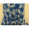 wowfabric4less123 BLUE WHITE Sequins Embroidered Lace Fabric 50” Width Sold