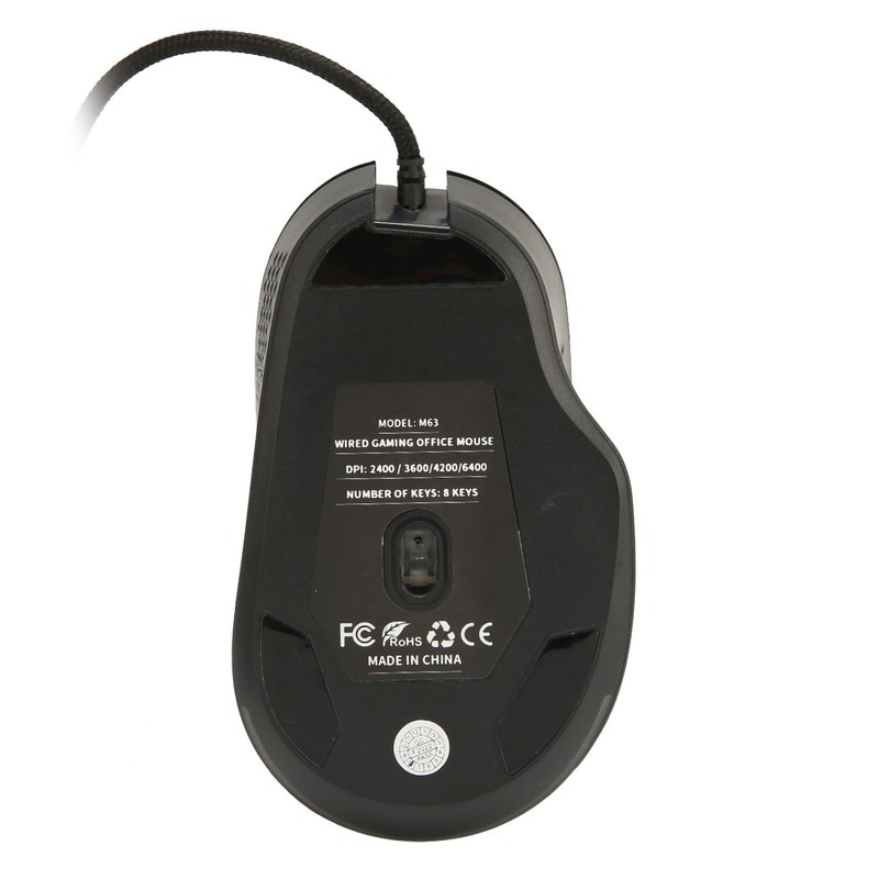 Wired Gaming Mouse 2400 3600 4200 6400 DPI Ergonomic RGB