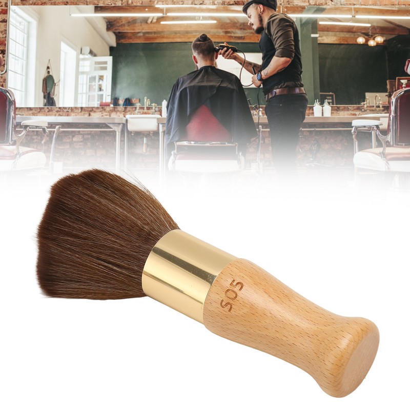 Barber Neck Duster Brush Comfortable Hand Feel Stable Portable Salon