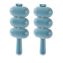 2Pcs Blue Rice Ball Maker Shake Lunch Maker Mould Rice Ball Shaker Rice Ball Mold Rice Ball Shaped Kitchen Tools and Home DIY Making Kit Sushi Plates,DIY Sushi Shake Rice Ball Mold, Plates