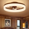 VOLISUN Farmhouse Ceiling Fans with Lights and Remote, 19.7in Low