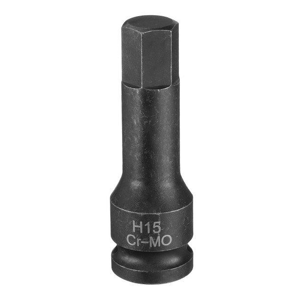 QUARKZMAN 15 mm Hexagonal Impact Wrench Bit Socket H15 1/2
