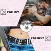 150Pack 10mm Studs for Clothing, Small Star Nailheads Rivets Metal