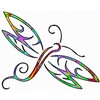 CafePress Colorful Dragonfly Sticker Oval Car Bumper Sticker
