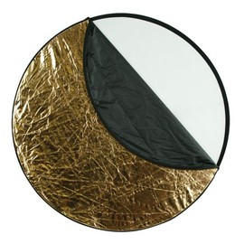 Westcott Collapsible 5-in-1 Reflector with Gold Surface (50") for Photography and Video. Includes Carry Case