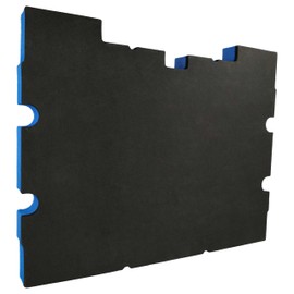 vhbw 2 x Foam Insert Compatible with Dewalt TSTAK IV DWST1-70706, TSTAK III DWST1-70705 Tool Box - Hard Foam, 30 mm, Blue