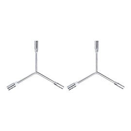 HARFINGTON 2pcs Y-Shaped 3 Way Socket Wrench 10mm 12mm 14mm Long Arm Y-Type 6-Point Hexagon Spanner Hex Wrench Torque Spanner Socket for Car Motorcycle Repair Hardware Tools