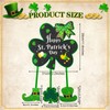 Jetec Happy St. Patrick's Day Decor Shamrock Door Sign Irish