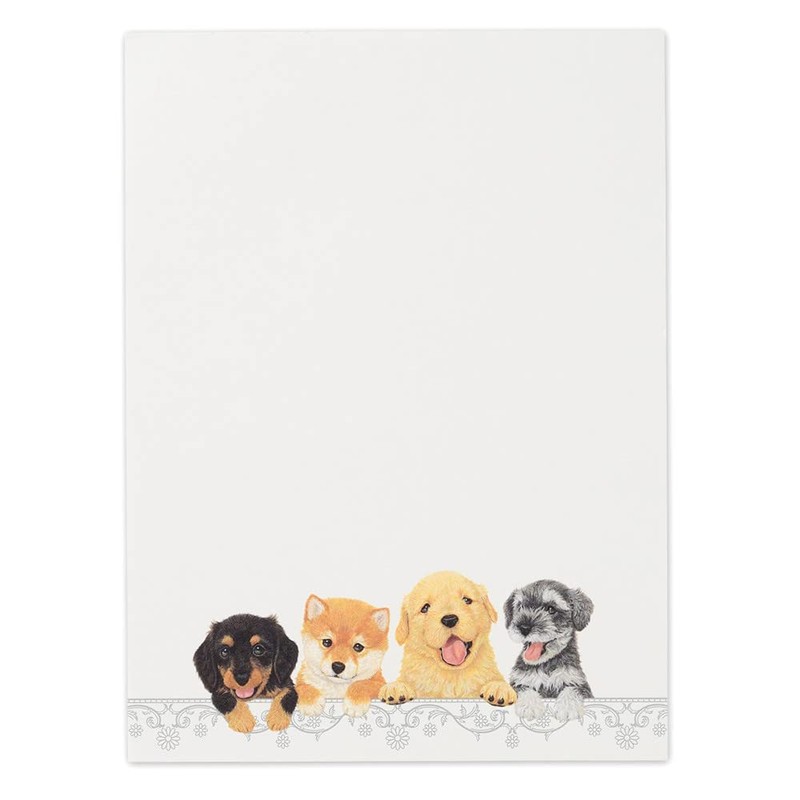 Nubby A5 Stationery Puppies Stationery Envelopes Set | 2 Patterns