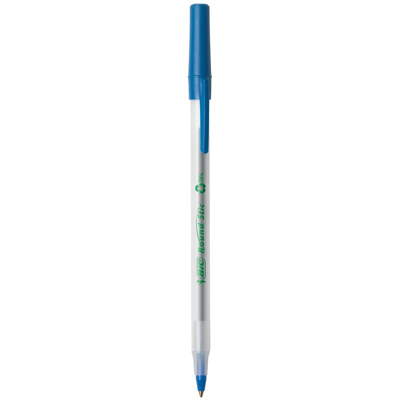 BIC Ecolutions Round Stic Medium Ballpoint Pen (1.0mm) 50-Count Box,