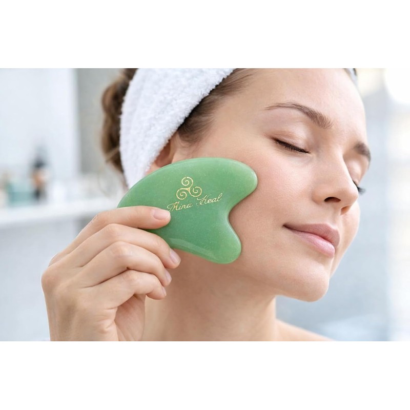 Casa Plate, Natural Stone Gua Sha Stiffness, Face Massager, Scatter