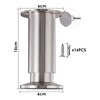 INMOZATA 4x Furniture Legs 15cm Adjustable Legs with Screw, 0-15mm