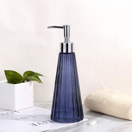 YunNasi Soap Dispenser with Pump, Refillable Liquid Hand Soap Dish Soap Dispensers for Bathroom Counter, Kitchen Sink (Blue)