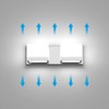 Tipace LED Dimmable Bathroom Lights Modern 2 Lights Vanity Light