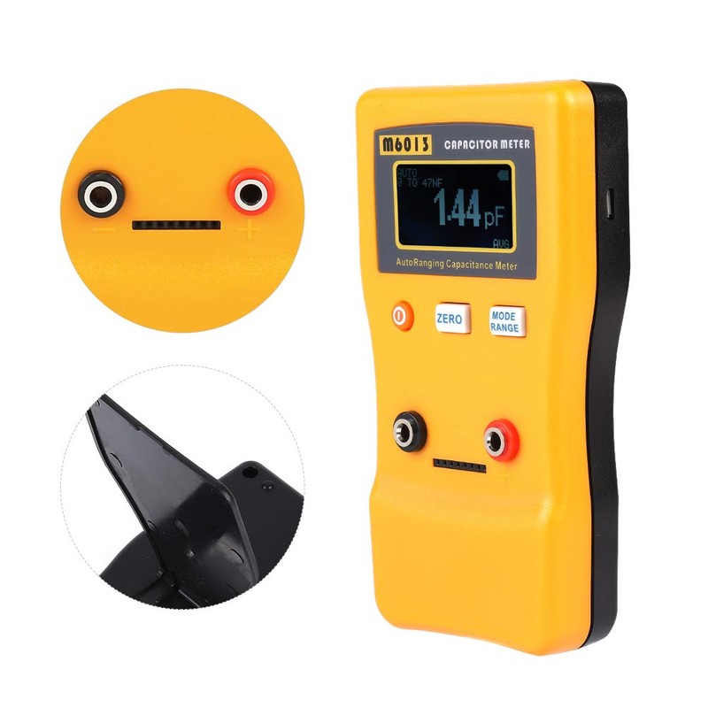 Akozon M6013 Capacitance Meter Auto Ranging Capacitor Capacity Meter 5-Digit