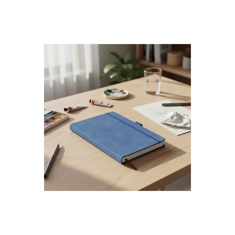 5pcs Libreta A5 Pasta Dura Escolar Oficina 5 Bolígrafos