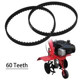 EMSea 2Pcs Drive Belt Replacement 120XL031 Rubber Synchronous Belt Timing Belt Closed Loop Rubber Timing Belt Accessories Black