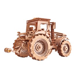 Wood Trick Tractor Wooden 3d Mechanical Model Kit Puzzle Toy DIY Gift