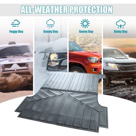 Gldifa 5.7ft Truck Bed Mat Compatible with Dodge Ram 1500 2019-2024 TPE 3D Rear Storage Cargo Liner