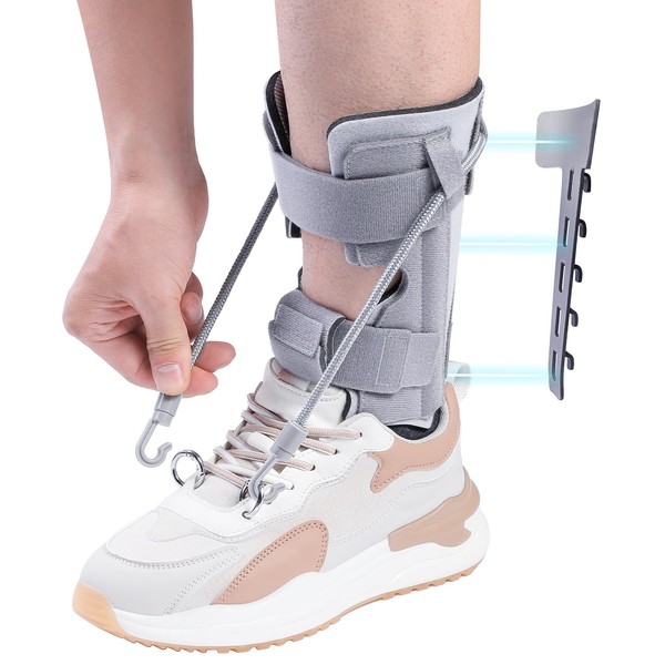 Pozpo Tech AFO Foot Drop Brace Splint, Adjustable Drop Foot