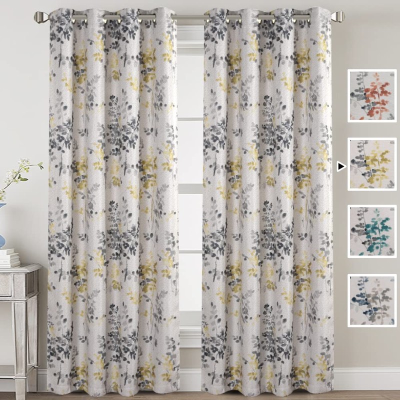 H.VERSAILTEX Linen Blackout Curtains 84 Inches Long Thermal Insulated Room