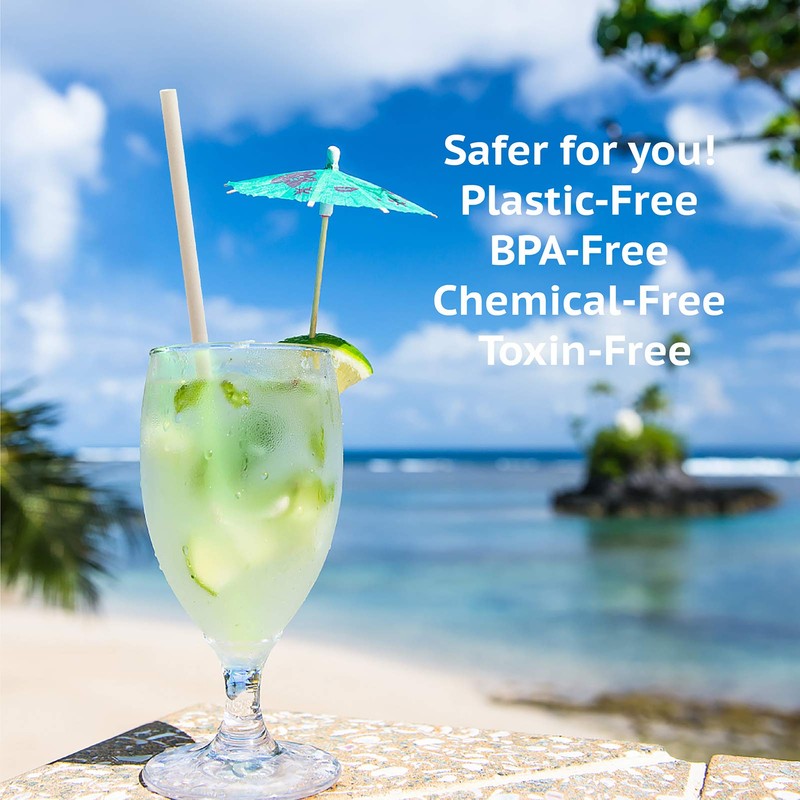 WYMOON Biodegradable Straws made of Natural Plant | 600 PCS