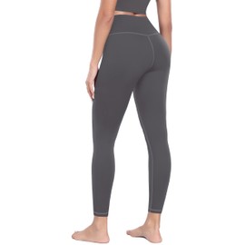 MIRITY High Waist Yoga Leggings for Women - Full Length Buttery Soft Workout Stretchy Yoga Pants Pack of 1 Gray