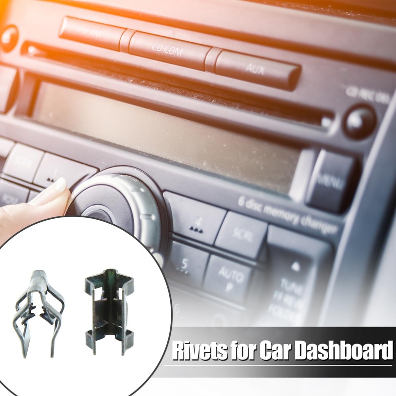 sourcing map Pack of 50 Car Interior Console Dashboard Metal