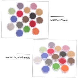 TEHAUX 16pcs Color Glitter Powder Sequins for Nail Art Makeup Random Color Pigments for Crafts Festivals and Parties Versatile for Stunning Effects