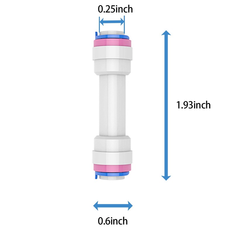 Maxmoral 4PCS One Way Push In Straight Quick Connect Check