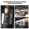 EVIL ENERGY Exhaust Clamp, Lap Joint Band Clamp Stainless Steel