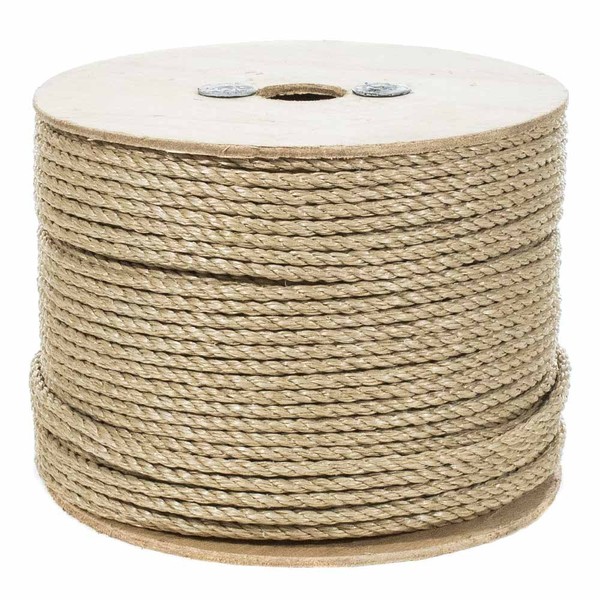 3 Strand Twisted ProManila Polypropylene Rope (1/4 Inch x 600