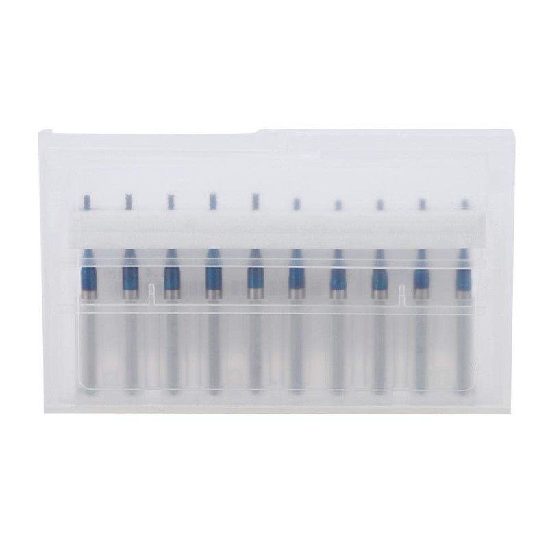 10-Piece End Mill Set Carbide Cutter Blue Corn Cutter CNC