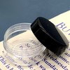 JPAR Black Cap Cosmetic Empty Jar Cream Container 10g 15ea