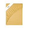 Ev Dekor Double Fitted Sheet Ochre | Yellow - Deep