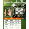 Pixel Panda Youth Football Gloves, Super Sticky Silicone Grip Wide